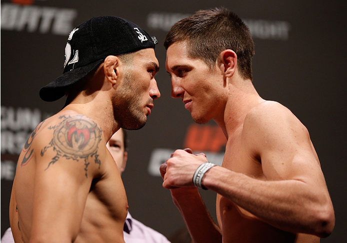 Rony Jason encara Steven Siler em Natal - Divulgação UFC/Josh Hedges