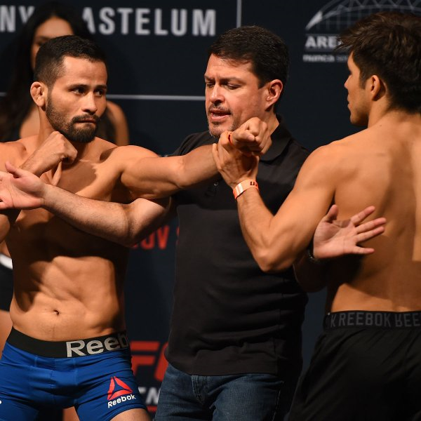 Jussier Formiga (esquerda) enfrenta Henry Cejudo por chance de disputar título no UFC - Divulgação